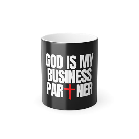 GOD IS MY BUSINESS PARTNER Mug, 11oz