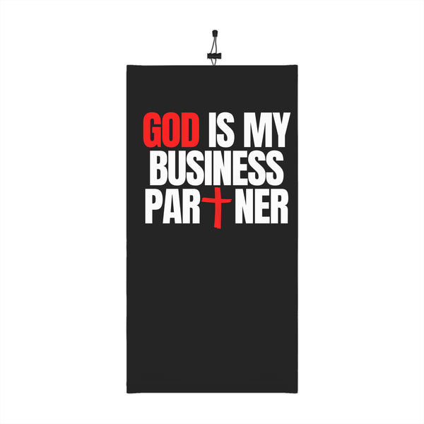 GOD IS MY BUSINESS PARTNER Winter Neck Gaiter With Drawstring