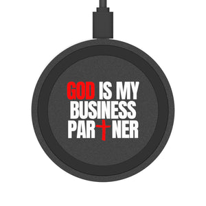 GOD IS MY BUSINESS PARTNER WIRELESS CHARGING PAD