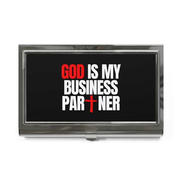 GOD IS MY BUSINESS PARTNER Business Card Holder