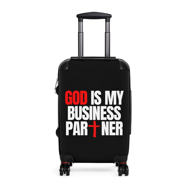 GOD IS MY BUSINESS PARTNER TRAVEL SUITCASE